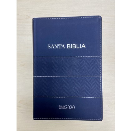 BIBLIA REINA VALERA 2020. AZUL OSCURA. LETRA GRANDE