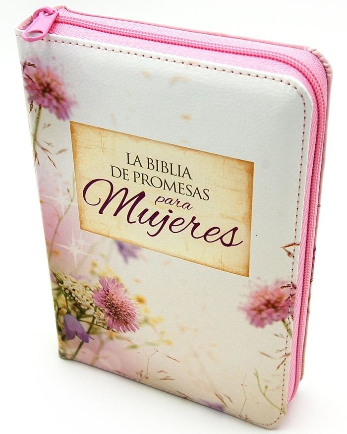 Biblia de promesas para mujeres tamaño compacto con cierre i/piel estampado