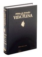 Biblia de estudio Vida Plena RVR60 Tapa Dura Negro con índice