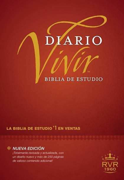 Biblia de estudio del Diario Vivir RVR60 Tapa Dura (Nueva edición)