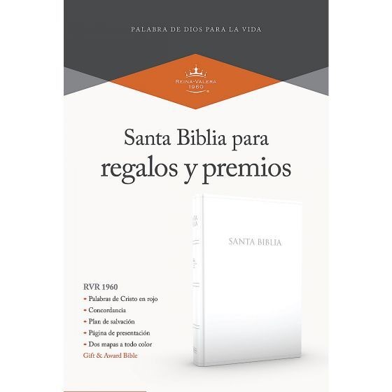 Santa Biblia de regalos y premios RVR60 i/piel Blanca