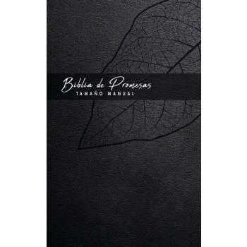 Biblia Reina Valera 1960 de promesas Letra Grande i/piel negro