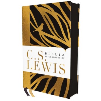 Biblia RVR60 con reflexiones de C.S.Lewis tapa dura negro/dorado