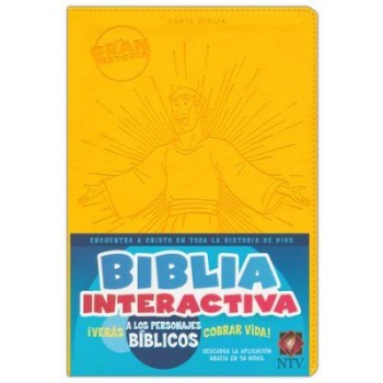 Biblia La Gran Historia Interactiva NTV i/piel Amarillo