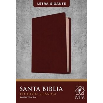 Santa Biblia NTV, Edición clásica, letra gigante i /piel vino con índice