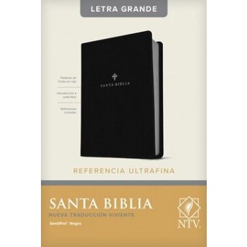 Santa Biblia NTV, Edición de referencia ultrafina, letra grande i/piel negro