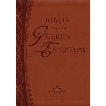Biblia para la Guerra Espiritual RVR60 Piel Italiana Marrón