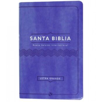 Biblia NVI tamaño manual letra grande lila