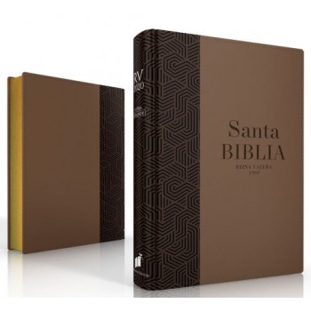 Biblia Reina Valera 2020 Ultrafina i/piel café oscuro/café claro