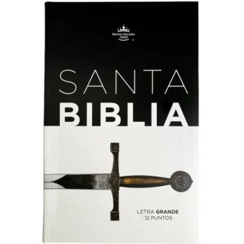 Biblia RVR60 tamaño manual Letra Grande con índice Tapa flex Espada
