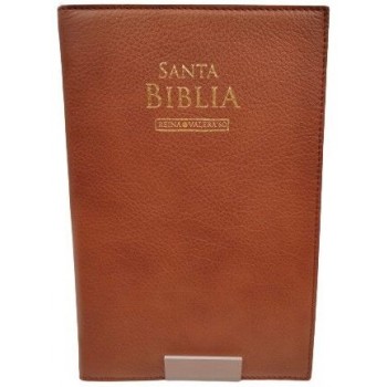 Biblia RVR60 Piel Genuina marrón 