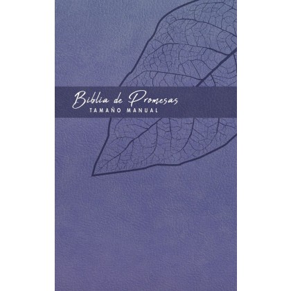 Biblia Reina Valera 1960 de promesas Letra Grande i/piel lila lavanda con cierre