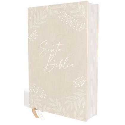 Biblia RVR60 especial bodas tapa dura con tela blanca