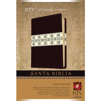 Biblia NTV Referencias Ultrafina i/piel Café/Marfil