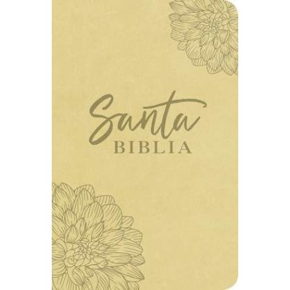 Santa Biblia NTV, Edición ágape i/piel beige floral
