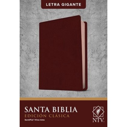 Santa Biblia NTV, Edición clásica, letra gigante color vino
