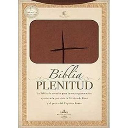 Biblia de estudio Plenitud RVR60 i/piel Café