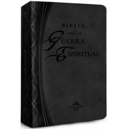 Biblia para la Guerra Espiritual RVR60 Piel Italiana Negro