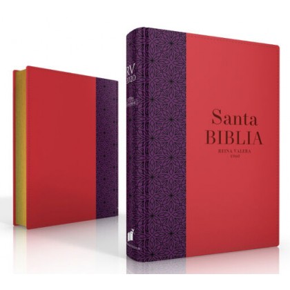 Biblia Reina Valera 2020 Ultrafina i/piel Lila/rojo