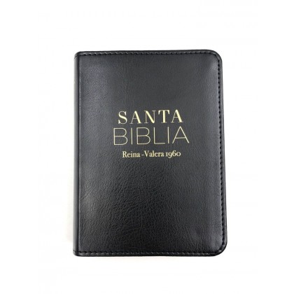 Biblia Reina Valera 1960 tamaño bolsillo i/piel negro