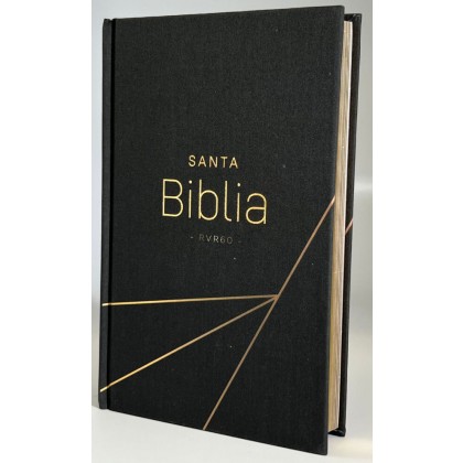 Biblia RVR60 Tamaño manual letra grande tela sobre tapa dura negro