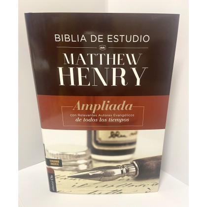 BIBLIA DE ESTUDIO RVR. MATTHEW HENRY. 