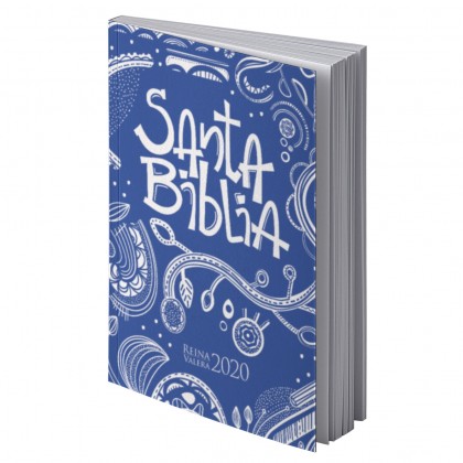 Biblia RV2020 Azul y Blanco (Rústica)- Bolsillo