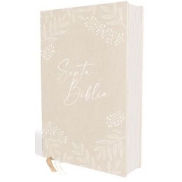 Biblia RVR60 especial bodas tapa dura con tela blanca
