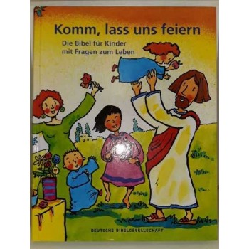 Biblia infantil en alemán. "Vamos, celebremos."
