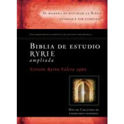 Biblia de estudio Ryrie Ampliada RVR60 Tapa Dura