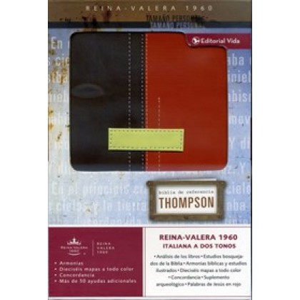Biblia Thompson RVR60 Tamaño Personal Marrón/Terracota
