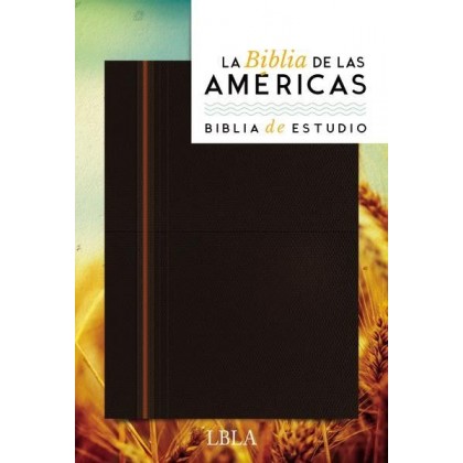 Biblia de Estudio de las Americas Piel Italiana Marrón (Nueva Edición)