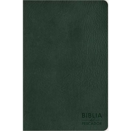 Biblia del Pescador NVI letra grande, verde símil piel